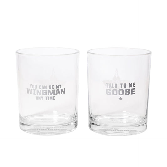 Top Gun Set of 2 Whisky Tumblers Boxed