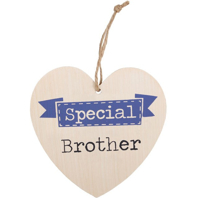 Special Brother Hanging Heart Sign